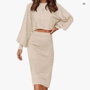 Two piece sweater dress